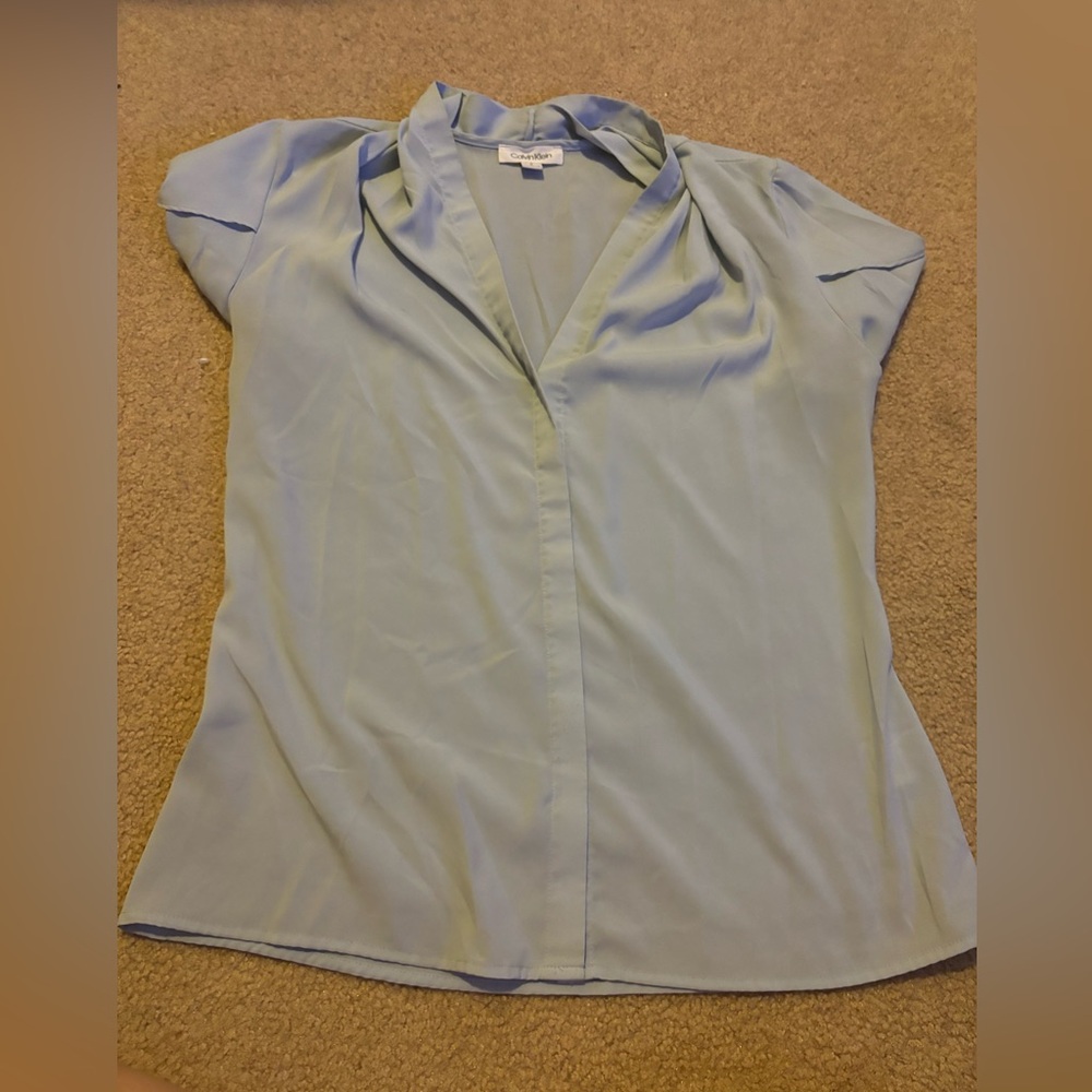 Calvin Klein light blue blouse